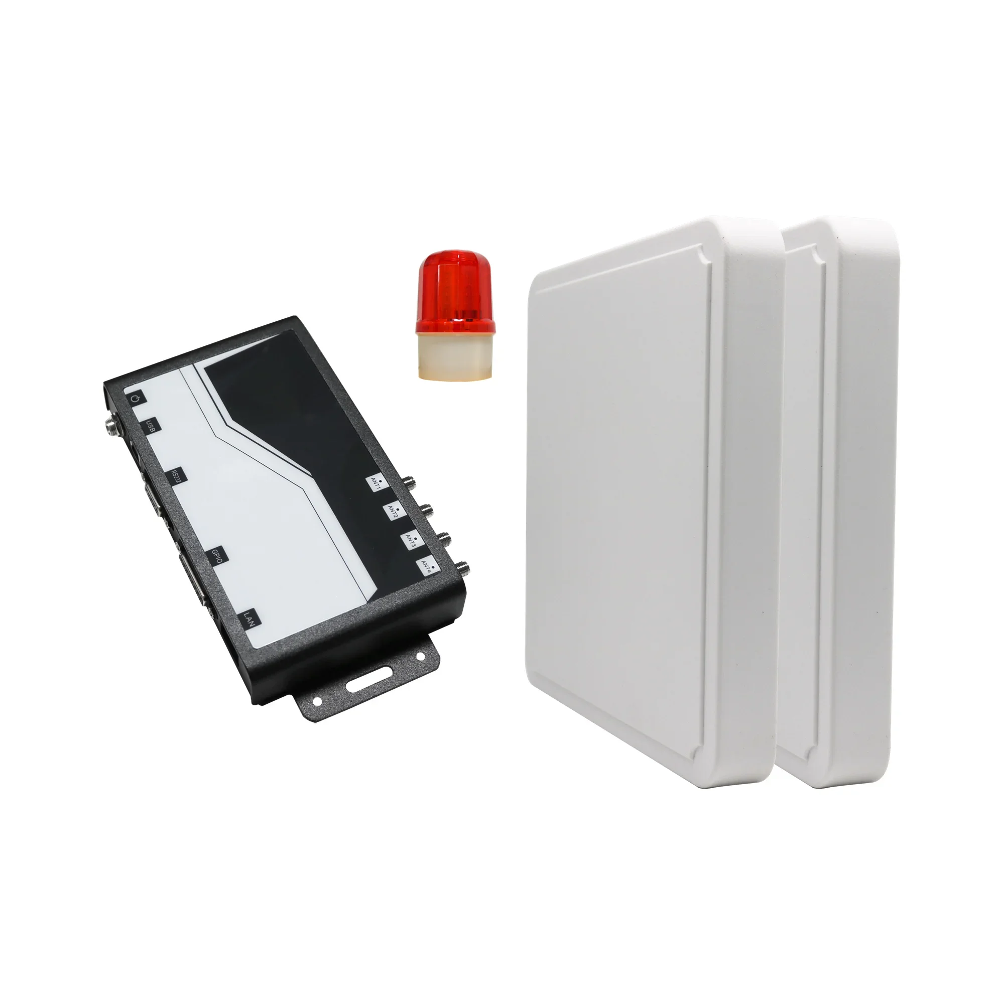 UHF 860-960 MHz RFID System Retail anti-theft goods inventory EAS system ABS Square 1 host 2 antenna 3-5m detection Range