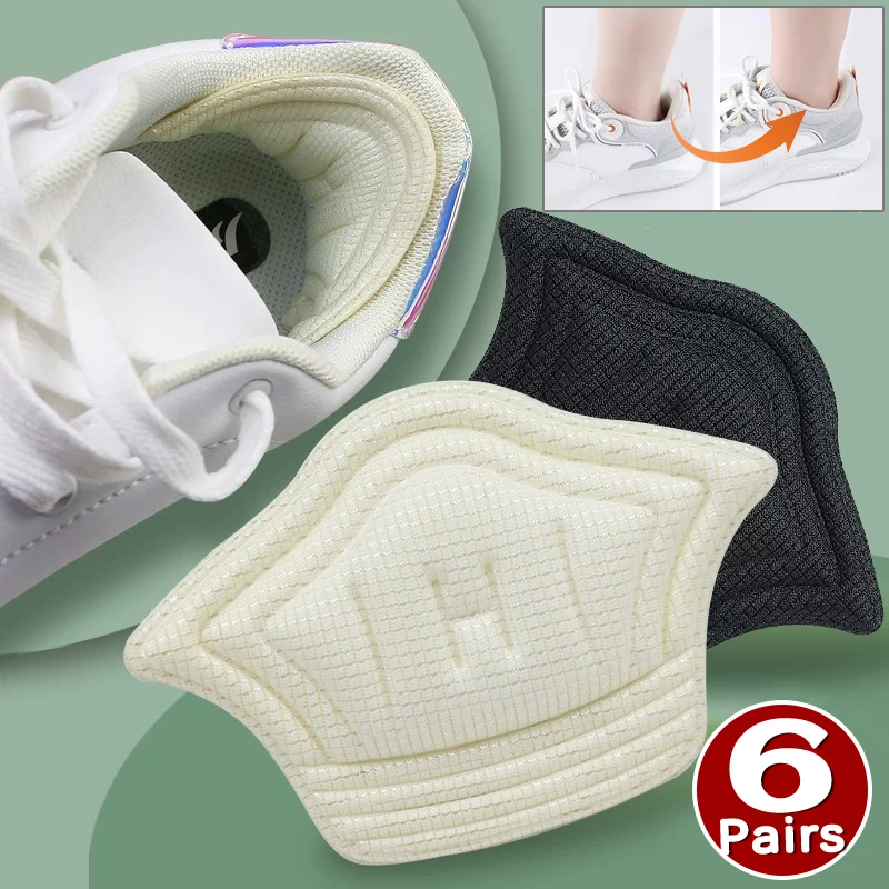 

12pc Heel Protect Insole Cuttable Shoe Adjustable Heel Sticker Abrasionproof Soft Foam Feet Pads for Heels 4/7mm Thickness