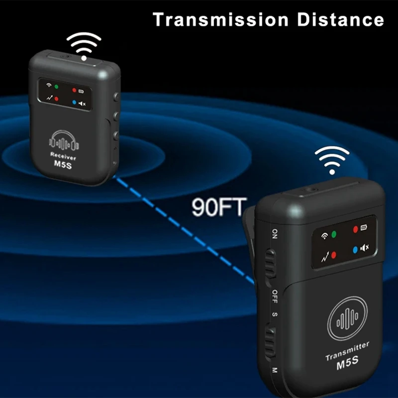 3CGRO-M5S ワイヤレスインイヤーモニターシステム 2.4G ワイヤレス IEM システムステージモニタースタジオ、バンドリハーサル、ライブパフォーマンス用