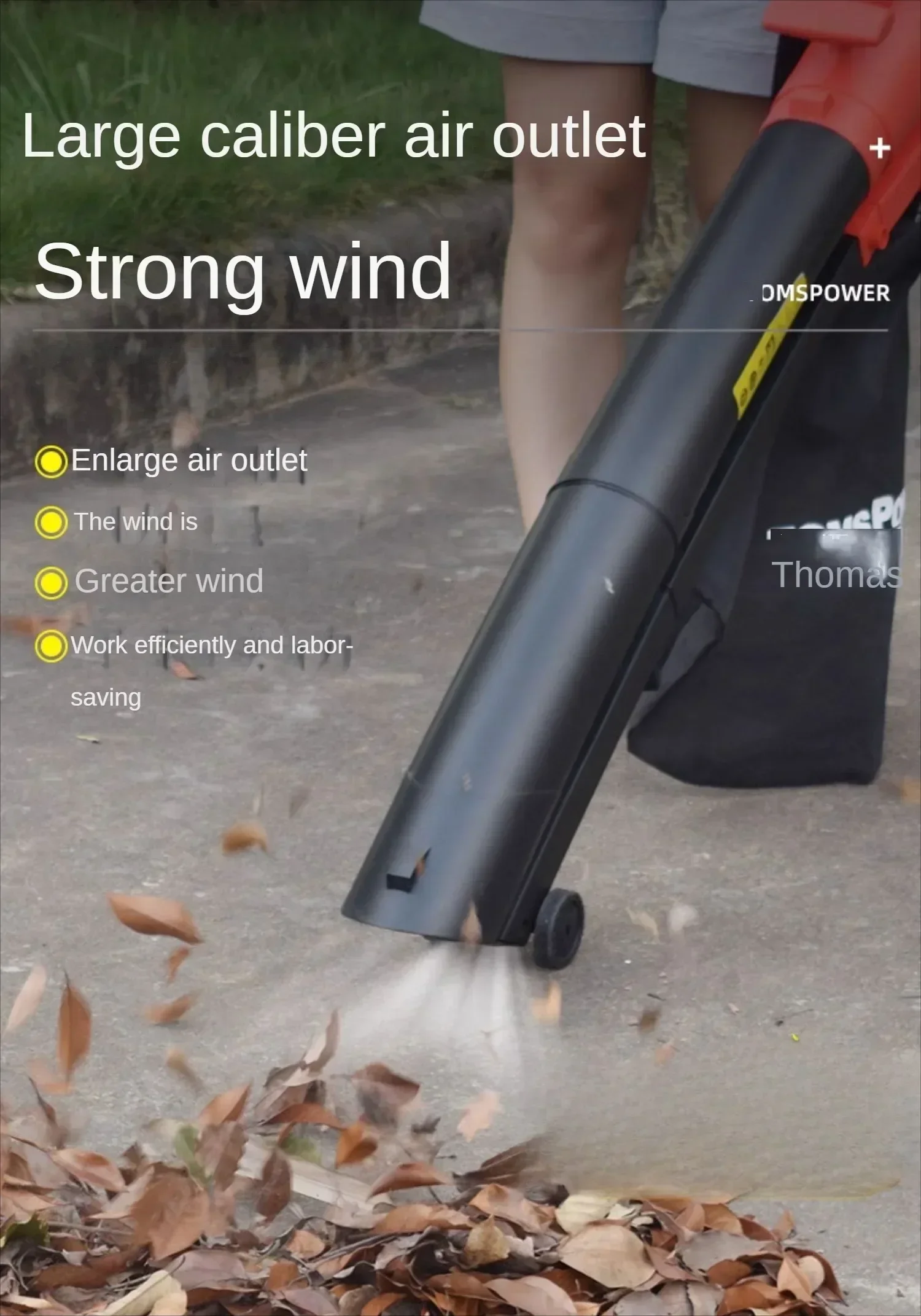 Powerful Electric Leaf Blower Vacuum for Yard Cleaning with Mulcher Function