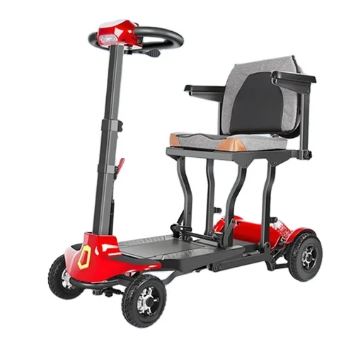 

2024 Super Light Electric 4 Wheels Scooter Walker for Adults Folded for Disabled