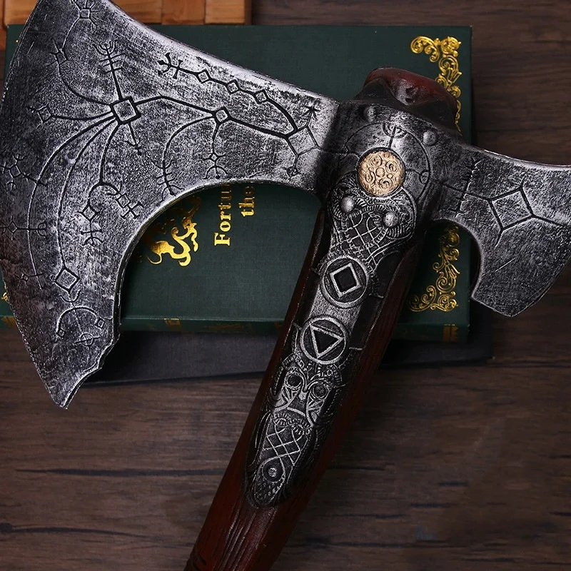 35inch PU Kratos Katana Axe God of War 4 Anime Cosplay Prop Athena Blade Chaos Samurai Sabre Real Size Japanese Katana Sword Toy view 4
