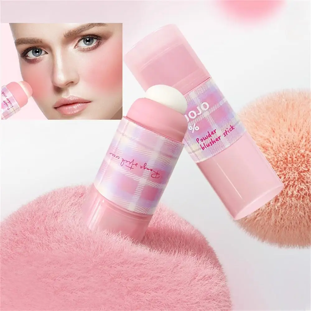 1/2PCS White Blush Stick Matte Texture Paste Waterproof Blush Stick Facial Makeup Monochrome Blush Waterproof And Sweat-proof