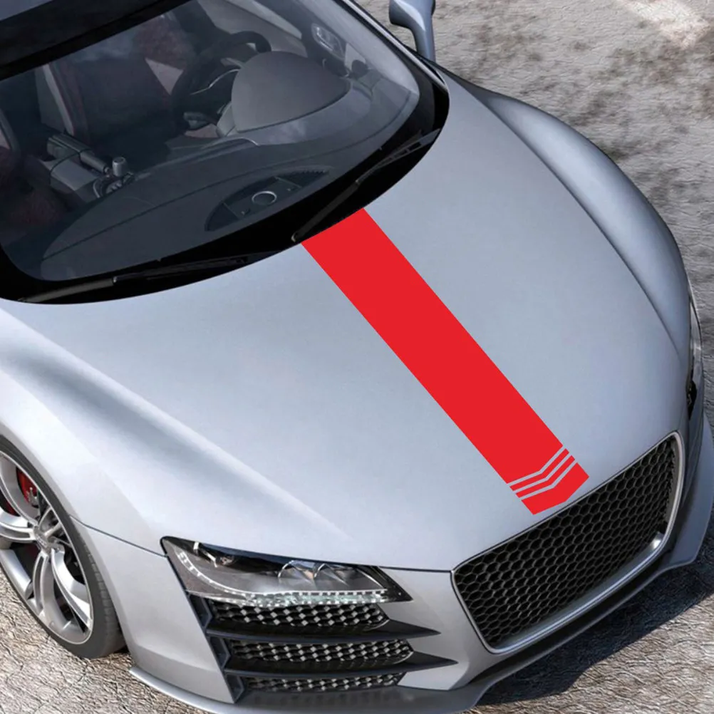 

Car Sticker Decorative Removable Engine Covers Styling Hood Auto Exterior Cool Attractive Vehicle Decals PVC Durability Simple