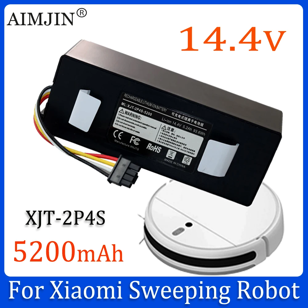 

14.4V 5200mAh Replacement Li-ion Battery For Xiaomi Mijia Mi Sweeping Mopping Robot Vacuum Cleaner 1T