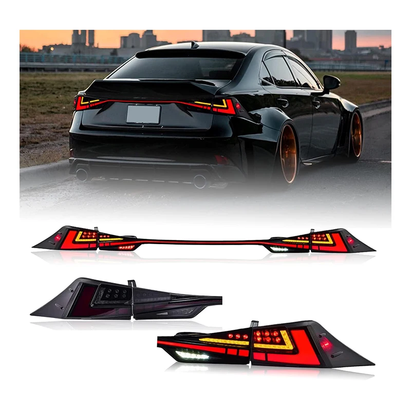 

Zhengwo Car Accesorios RGB Led Tail Light For Lexus IS250 IS350T IS300H 2013-2021 Startup Animation Tail Lamp Plug And Play