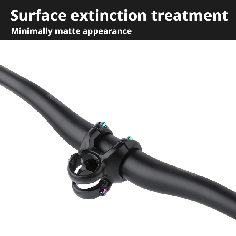 Extra Langer Leichtgewichtiger Carbon-Faser MTB Lenker 31,8mm 35mm Riser für Mountainbikes – Detail 4