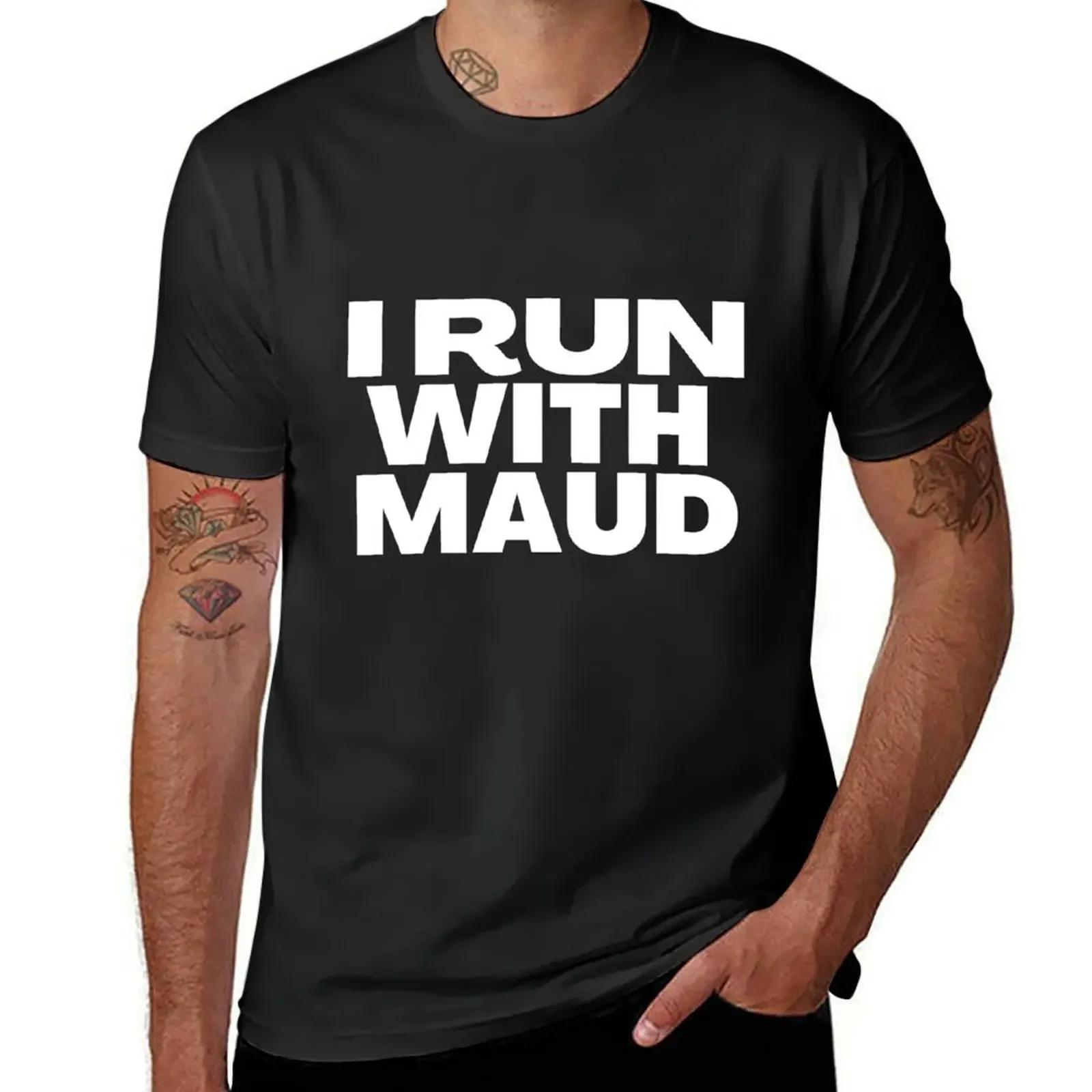 I RUN WITH MAUD - Justice for Ahmaud Arbery, #irunwithmaud shirt and Hoodies Essential T-Shirt summer tops mens funny t shirts