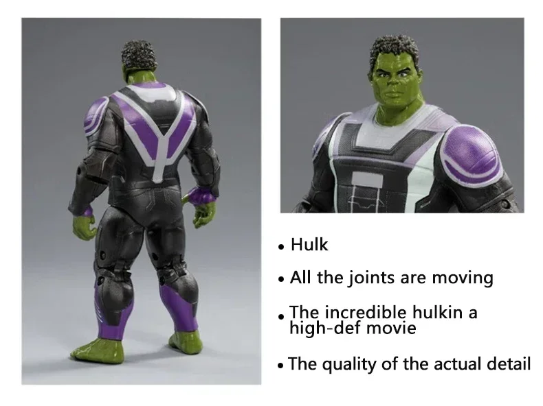 Original 18CM Avengers Legend Figur Wolverine Deadpool Thanos Hulk Iron Man Spider-Man Gwen Scarlet Captain Statue Figur Spielzeug – Detail 8