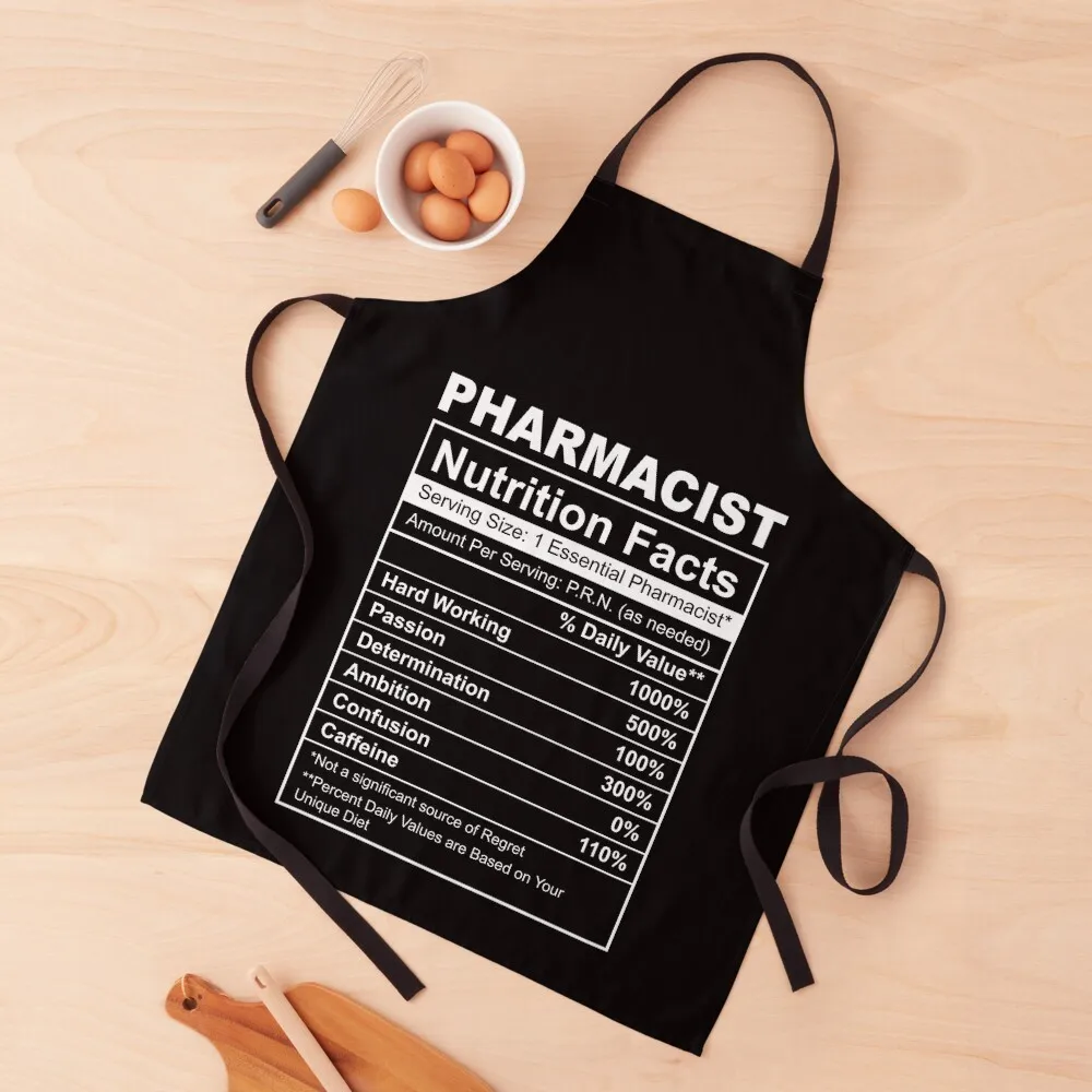 

Pharmacist Nutrition Facts Funny gift for pharmacy studentApron Home Supplies Aprons