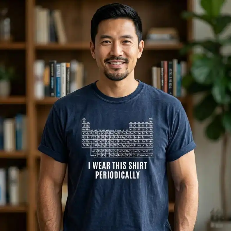 

Men's Shirt Project Hail Mary Tshirt Dr Grace's Periodic Table Tee Jazz Hands I Wear This Shirt Periodically Amaze Amaze-Amaze