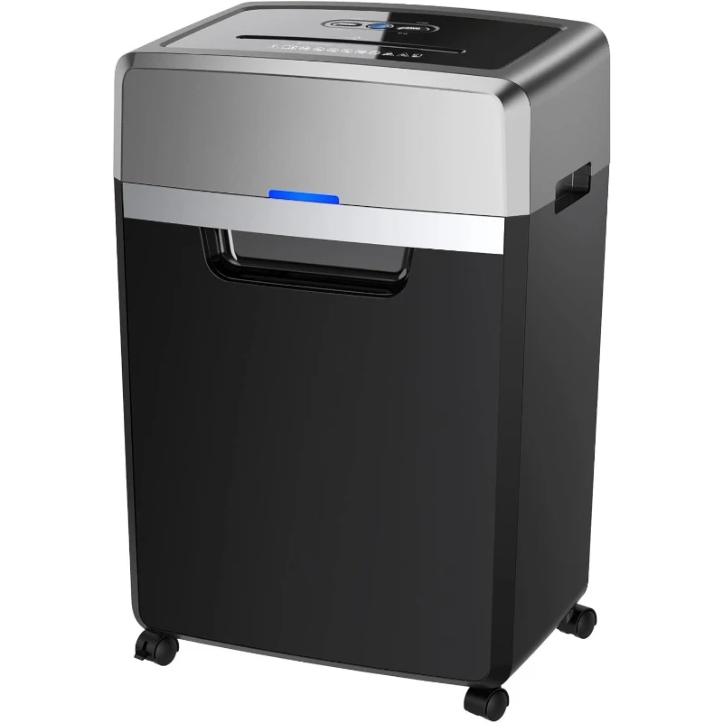 

Heavy Duty Paper Shredder, 24-Sheet Cross-Cut Shredder, 40-Min Continuous Running Time, Commercial Grade Shredder for Office