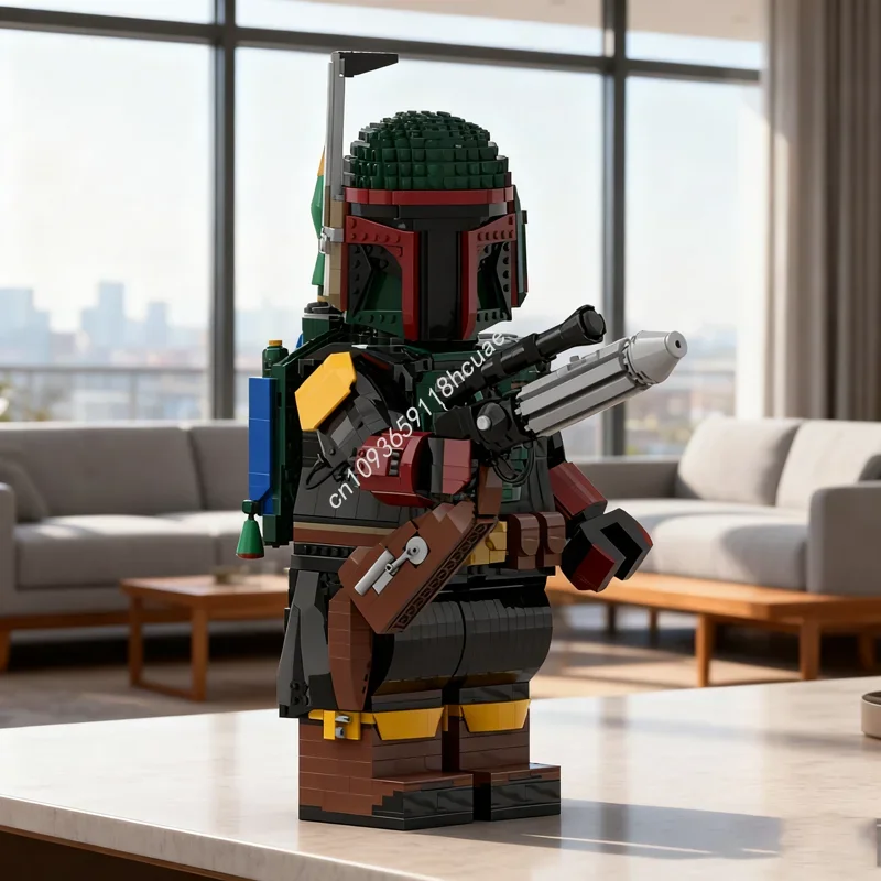 ตัวต่อ MOC บ็อบา เฟตต์ เมก้า ฟิกเกอร์ บุ๊ค สตาร์ แบทเทิล รุ่น 2526 ชิ้น ของเล่นตัวต่อประกอบเอง DIY สร้างสรรค์ ของขวัญคริสต์มาสสำหรับเด็ก ของขวัญวันเกิด