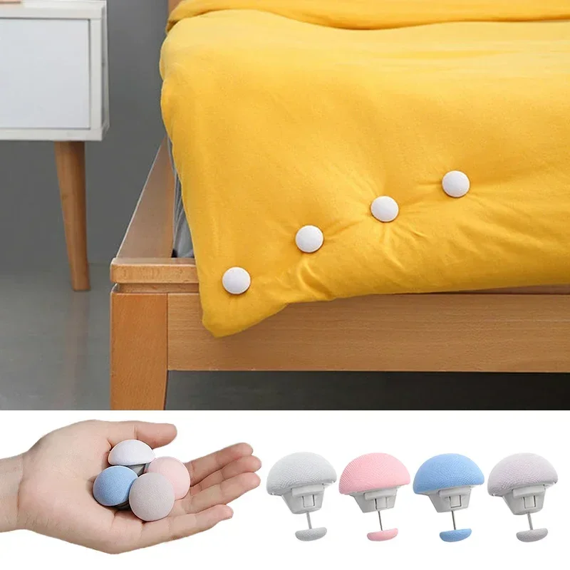 Needle Free Quilt with Anti Slip Fastening Buckle, Cute Mushroom Shaped Design,Firm and Not Falling Off,Can Be Reused Repeatedly