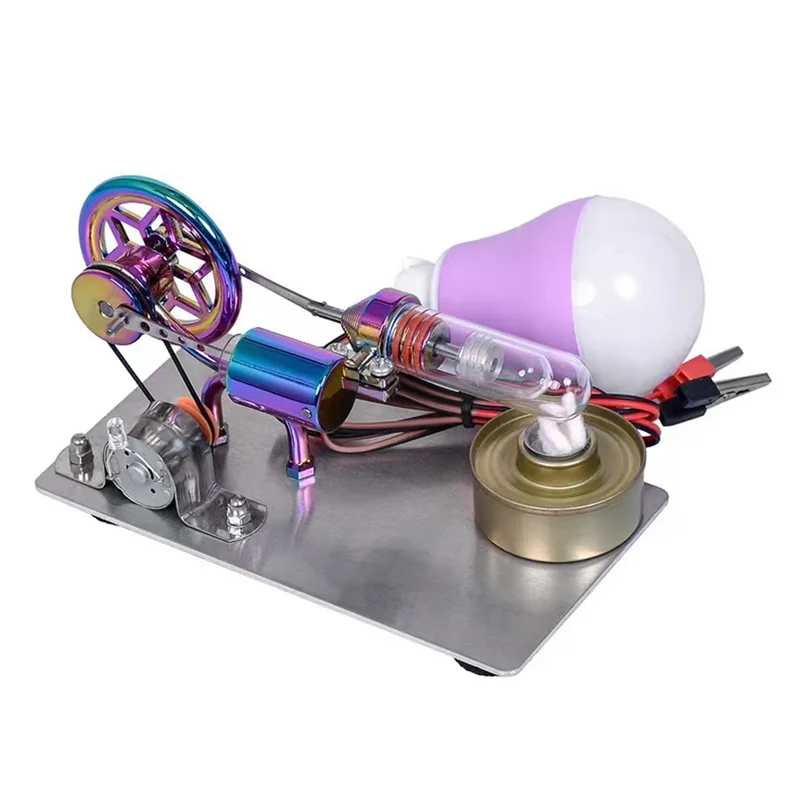 

Hot Air Stirling Engine Model Generator Engine Physics Experiment Science Toy Educational Science Toy Multicolor