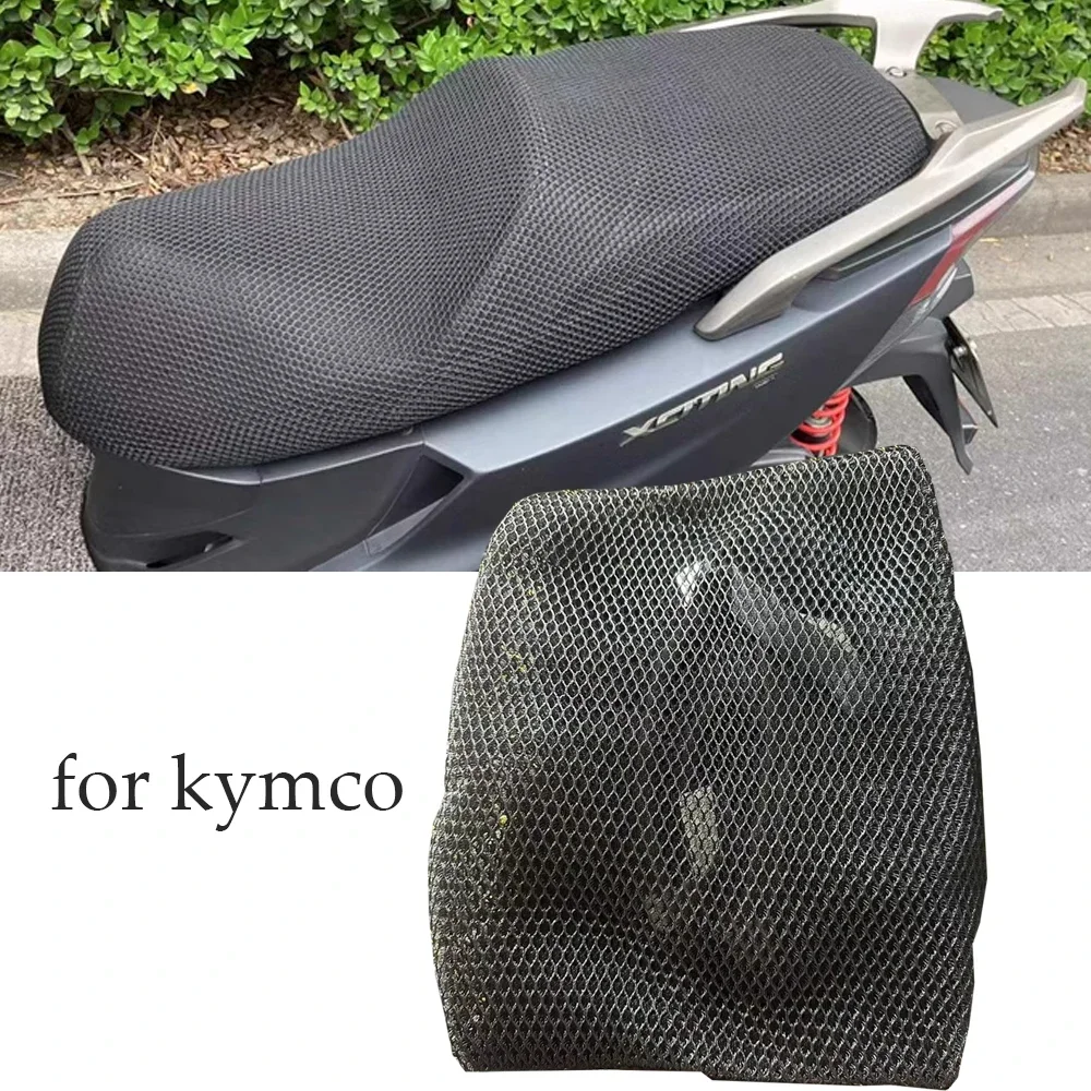 For KYMCO Xciting 250 300 400 S400 DTX360 S350 Motorcycle Accessories Mesh Seat Cushion Cover Sunscreen Thermal Protection Guard