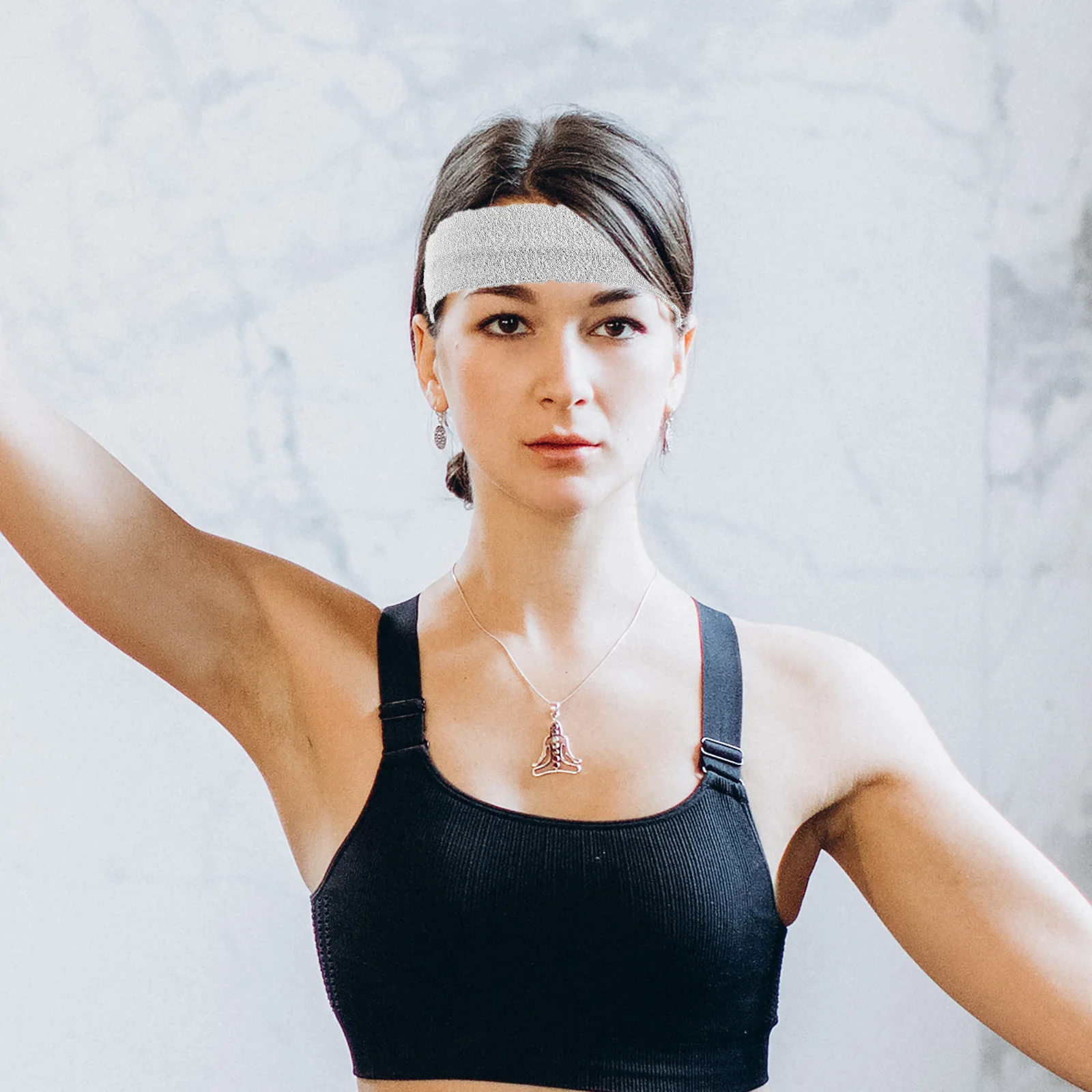 

8Pcs Moisture Absorbing Headbands Flexible Lightweight Sports Hair Bands for Gym Tennis Workout Outdoor Activities