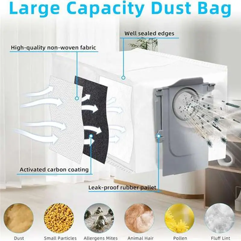ABRW-For Roborock Qrevo Curv / P20 Pro Vacuum Accessories Replacement Parts Main Brush Side Brush Filter Mop Cloth Dust Bag