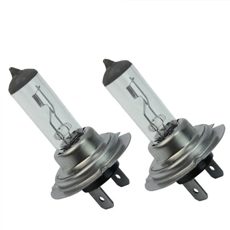 2Pcs 12V H7 Halogen Headlights Bulbs 55W 6000K High & Low Beam Vehicle Light Daytime Auto Accessories Bulbs Replacemet