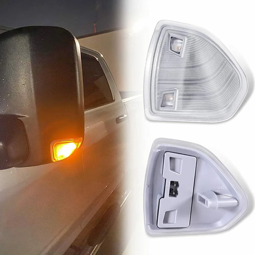 

2pcs Rearview Mirror Turn Signal Lights LED SEQUENTIAL SIGNAL For RAM 1500 2500 3500 09-18 Tow Mirror Signal Light Lamp