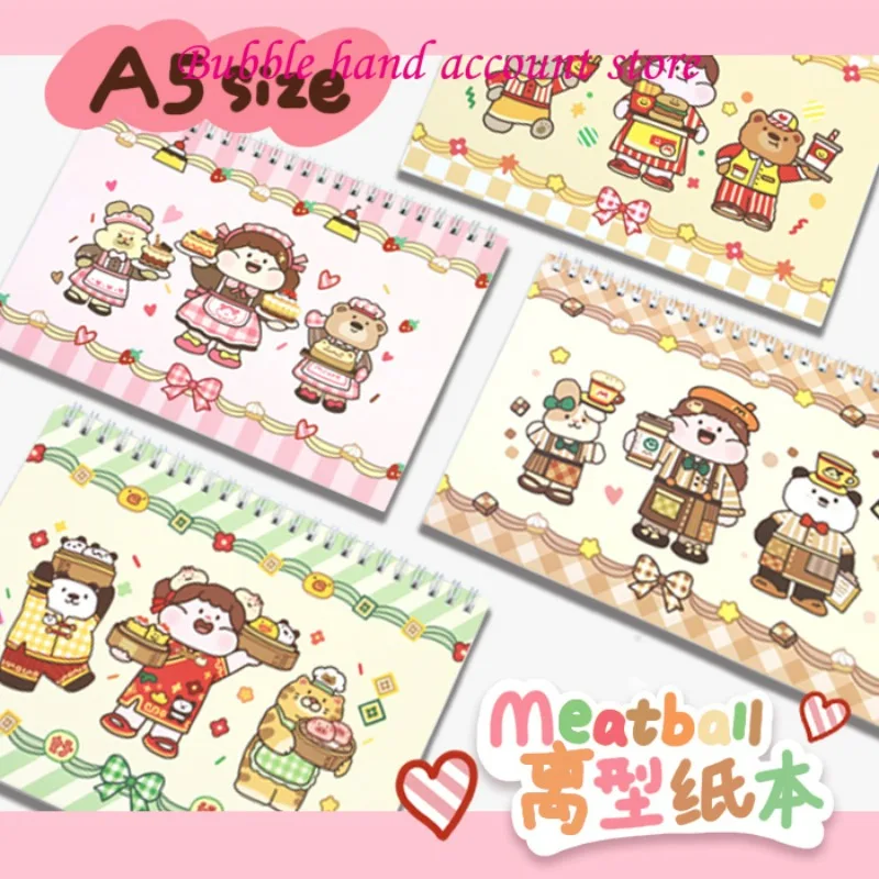 

Meatball release paper double-sided A5/B5 release paper notebook hand account children's sticker storage book