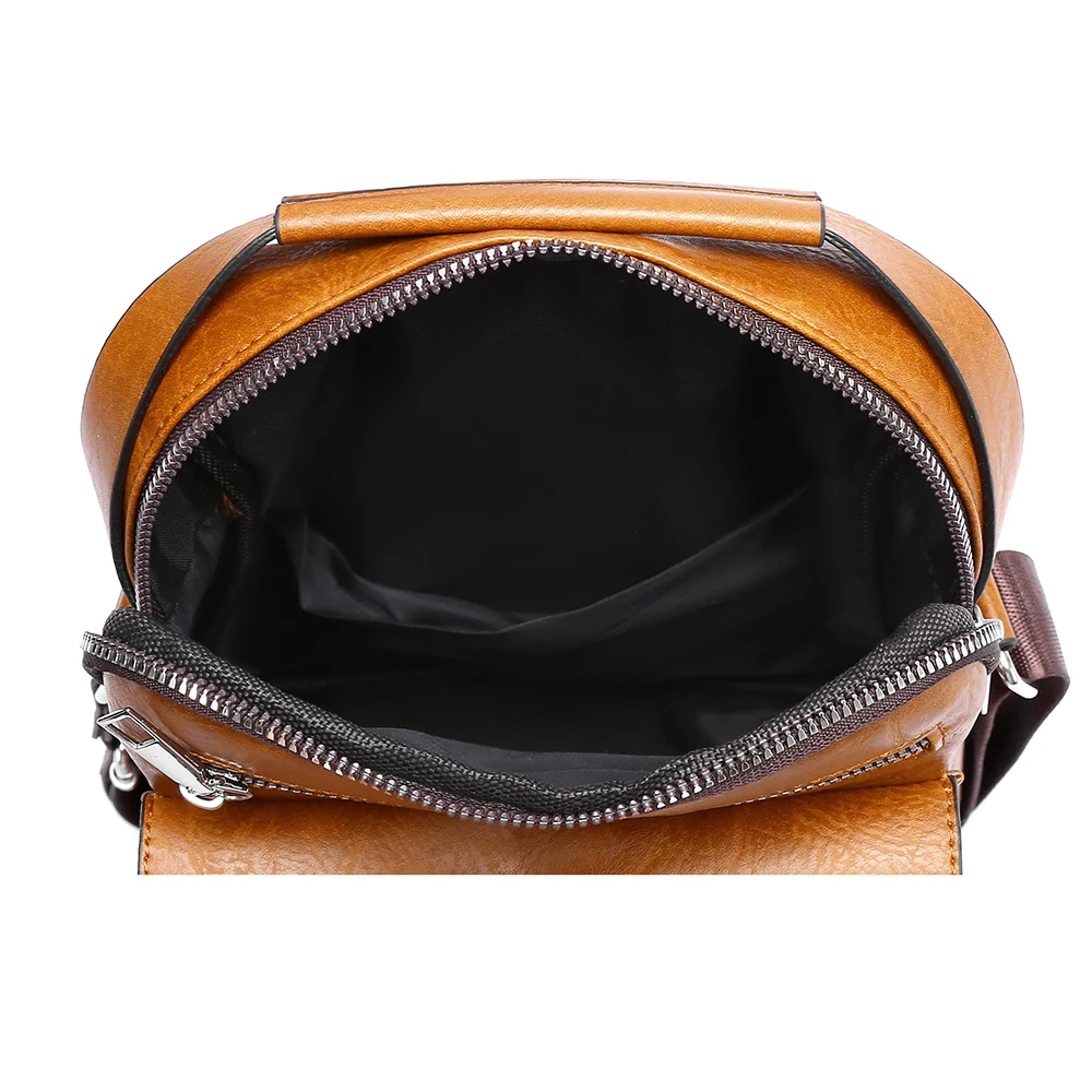 حقيبة كروس رجالية مقاومة للماء للسفر والتنقل في الأعمال التجارية - حقيبة ذات سعة كبيرة مضادة للسرقة من جلد البولي يوريثان