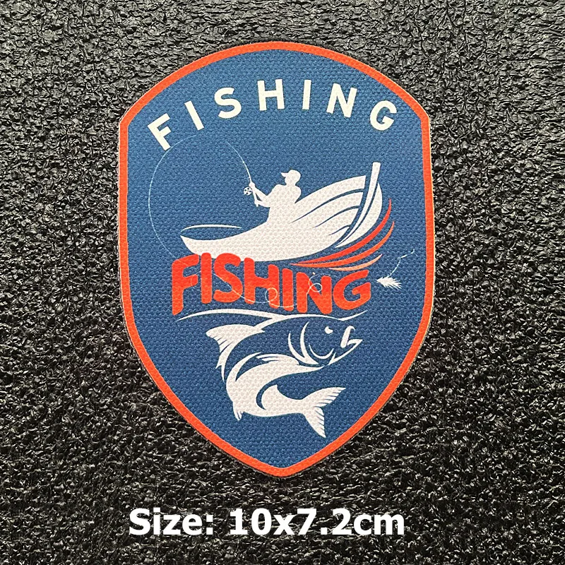 MONSTER QUALITY Fishing Enthusiasts Series Printing Patches Tactical Military Rabbit For Clothing Bag DIY Decoration