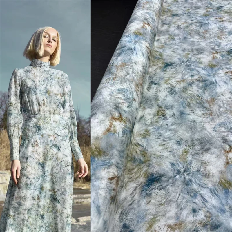 

G Home, новый стиль, ширина 140 см, классическая дизайнерская ткань из крепового атласа, высокое качество, ручная работа, одежда для шитья своими руками, изготовленная из шелковой ткани