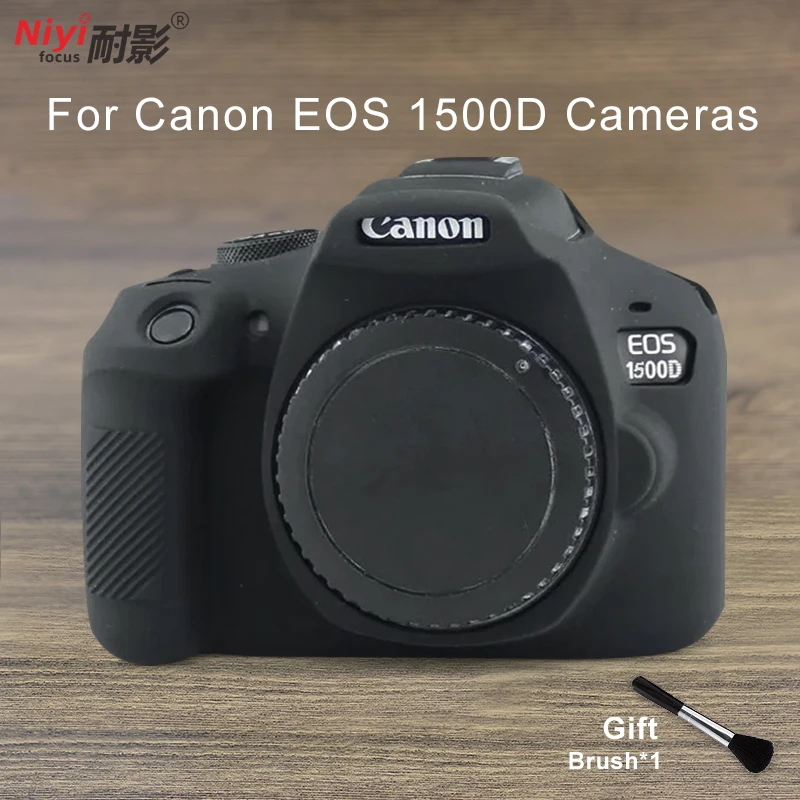 Siliconen Armor Skin Case Body Cover Protector Dslr Camera Tas Voor Canon Eos 1500D
