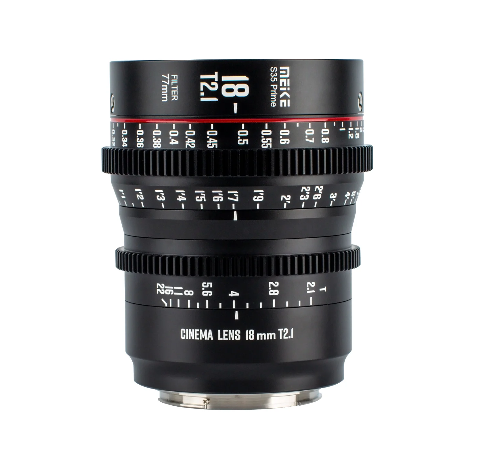 

Meike Prime 18mm T2.1 Cine Lens for Super 35 Frame Cinema Camera System, such as RED Komodo, BMPCC 6K, BMPCC 6K Pro,Z CAM S6