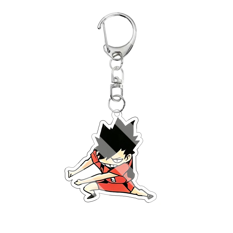 Volleyball Nishinoya Yuu Tanaka Ryunosuke Kageyama Tobio Anime Cartoon Q-Version Acryl-Schlüsselanhänger DIY Anhänger Zubehör Geschenke – Detail 3