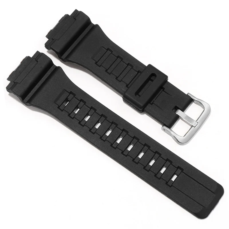 Waterproof Silicone 18mm Watches Accessories for Casio F-180WH AQ-S810W W-800H Solid Stainless Steel Buckle Rubber Watchbands