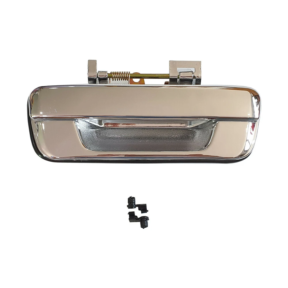 Car Tailgate Handle Cover Cap for For Isuzu D-Max DMax UTE 2008-2012 Chrome Rear Trunk Exterior Door Handle without Key Hole