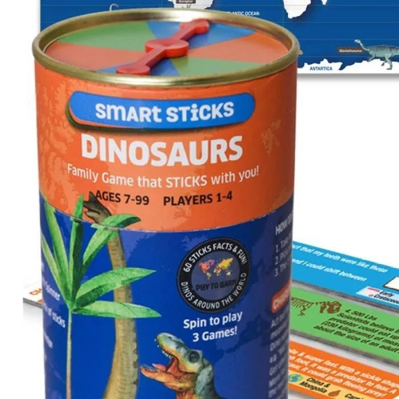 스마트 스틱 공룡 재미있는 학습 가족 여행 게임 교육용 장난감 1~4인용 7세 이상