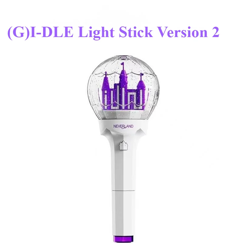 Kpop (G)I-DLE Lightstick Gidle Ver.2 Light Stick Gidle Castle Concert Lamp Fluorescent Toy Party Flash With Photo Card Fans Gift