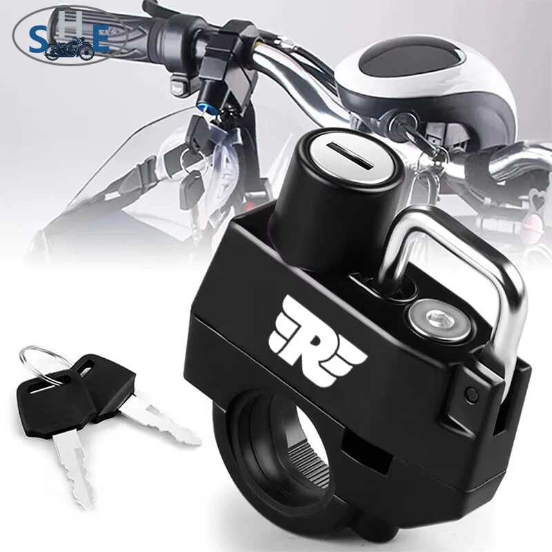 For Royal Enfield Bullet/Meteor/Classic 350 500 Interceptor 650 Continental GT Motorcycle Helmet Lock Anti-theft Security Safety