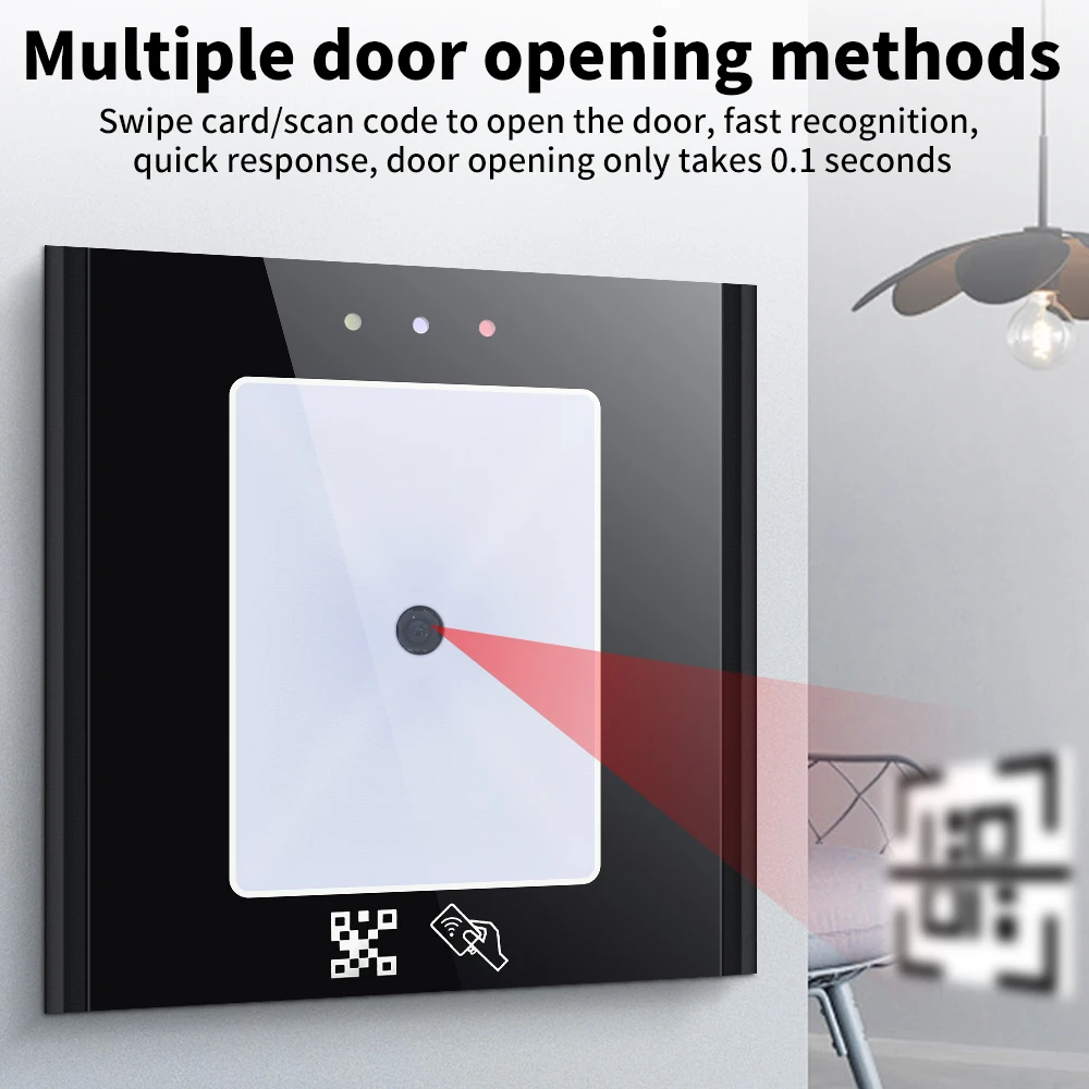 NFC Embedded Turnstile Scanner,Dynamic QR Code RFID Card Reader with TCP/IP, RS232/RS485, WG26/34, USB for Access Control System