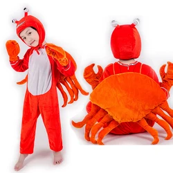 Halloween Kids Animal Performance Costume Crab Dolphin Shrimp Pengium Costume Adult Cosplay Clothing Animal Costumes Jumpsuit