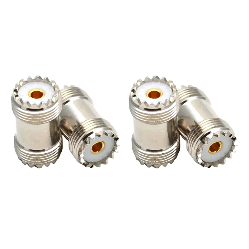 

A69E4 шт. UHF SO239 «мама» на UHF «мама» прямой разъем UHF «мама» адаптер для UHF PL259 «папа»