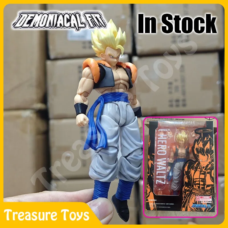 

In Stock Demoniacal Fit Gogeta Figure Dragon Ball Z SHF Super Saiyan Gogeta Hero Waltz Anime Action Figure Model Toys Gifts