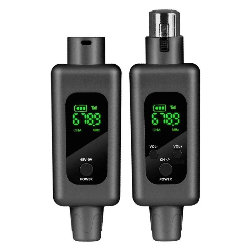 

Microphone Transmitter Receiver Wired Musical Instrument Capacitive Dynamic Microphone to Wireless Universal Converter