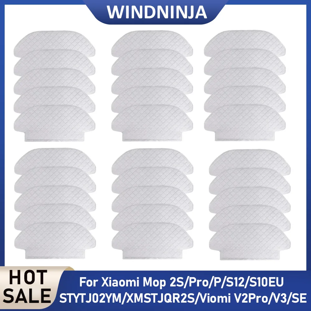 Hochabsorbierende Einweg-Wischmopptücher für Xiaomi Mop 2S Pro P S12 S10 EU STYTJ02YM XMSTJQR2S Viomi V2Pro V3 SE Ersatzteile