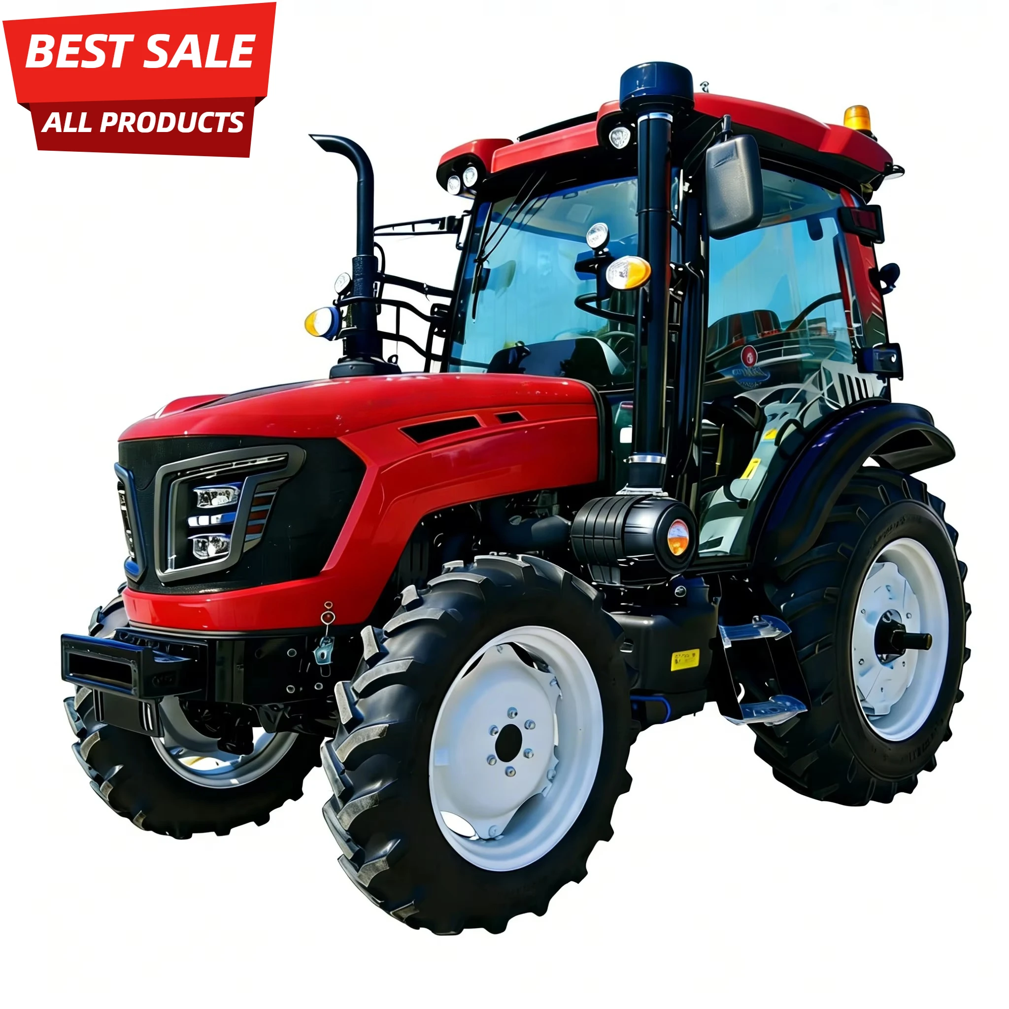 Long Service Life Quality China Factory Machinery Traktors Farm Agricola 4x4 New 60HP 70HP 80HP 90HP Tractor Agricola with COC
