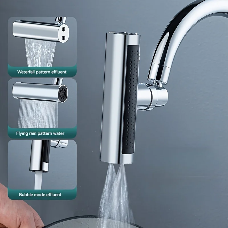 

1pc Multifunctional Faucet Adapter, Bathroom Washbasin Faucet, Sink Faucet Replacement Accessories, Home Essential