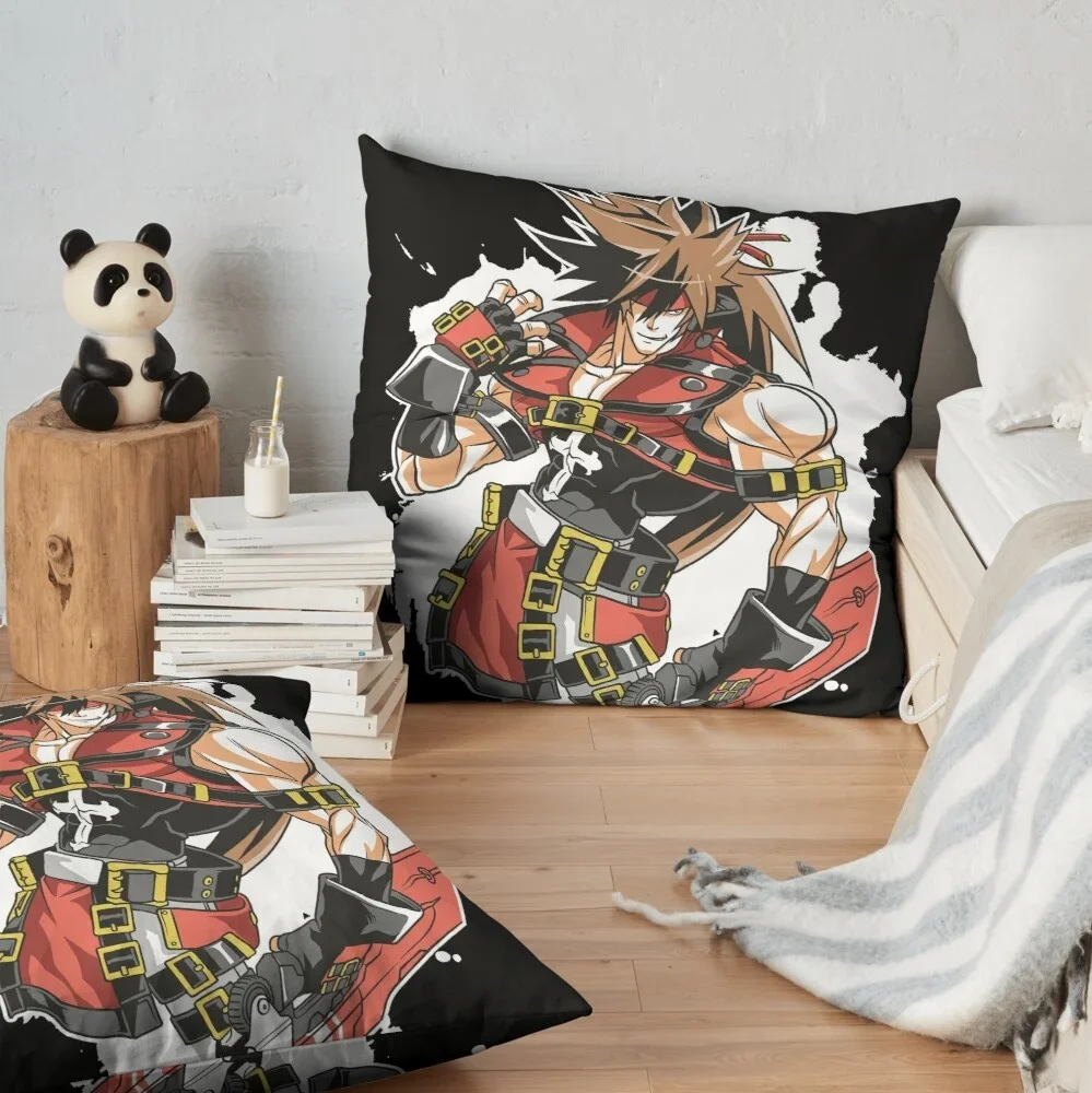 Guilty Gear Street Warrior Pillow Sofa Car Bed Sofa Pillow Case Bedroom Decoration Cushion Cover