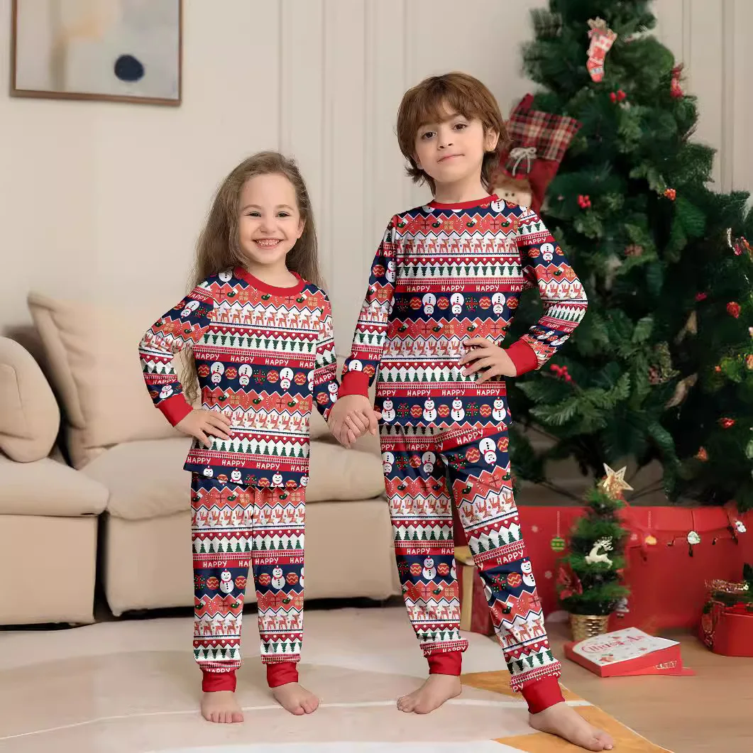 

Party atmosphere photo outfits, cartoon-printed home wear and pajamas, Christmas family parent-child sets, baby crawling suits