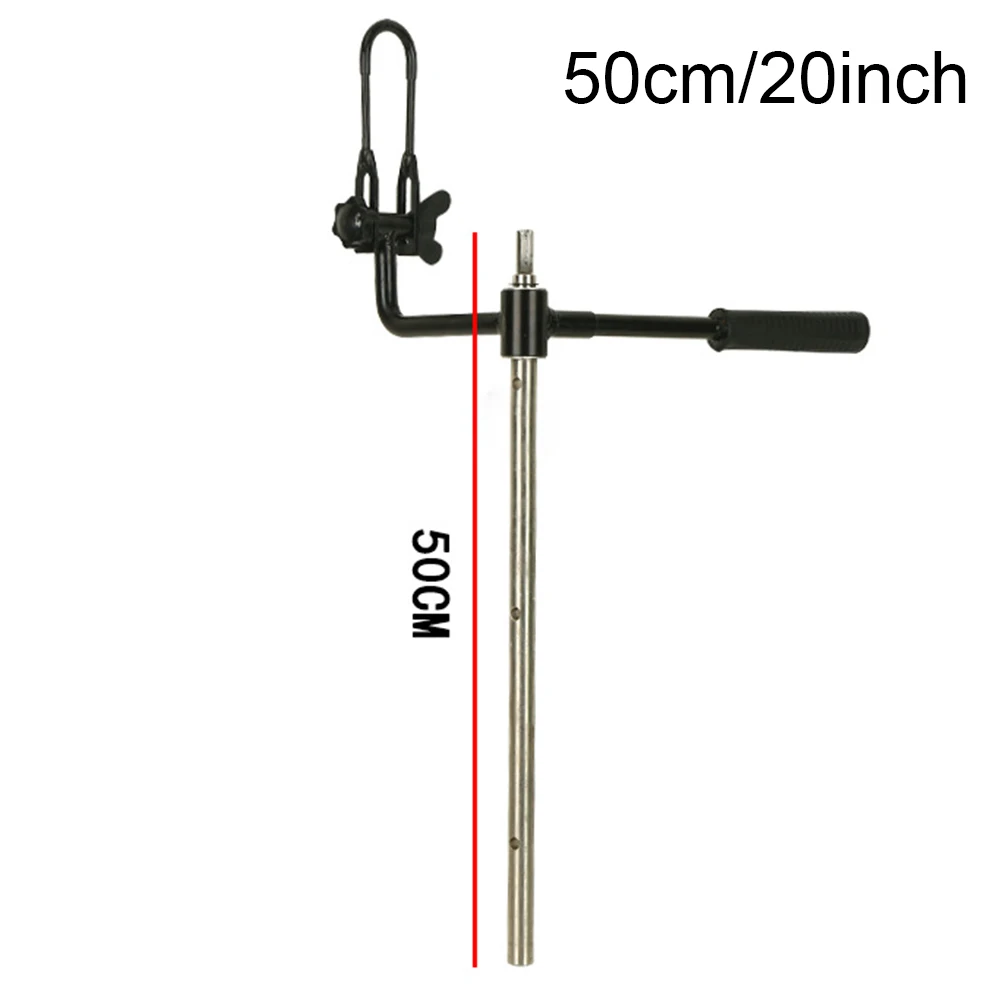 8 Inch For Ice Auger Bit Extension Rod with Adapter for Seamless Integration with Electric Drills and For Ice Fishing Gear