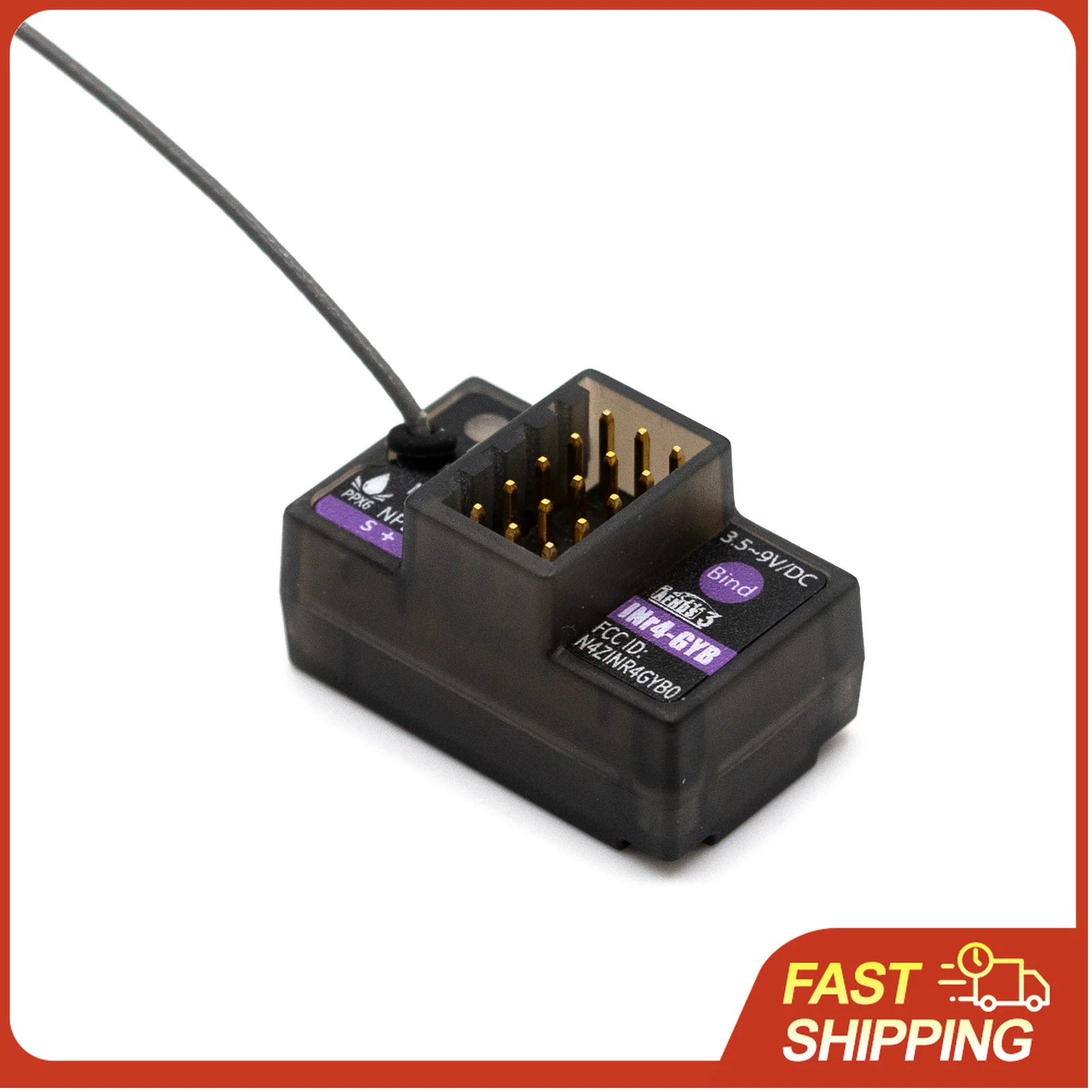 

Flysky INr4 GYB Receiver 4 Channels Noble NB4 Gyro Receiver for Flysky NB4 Noble Lite Noble Pro Radio Transmitter AFHDS 3