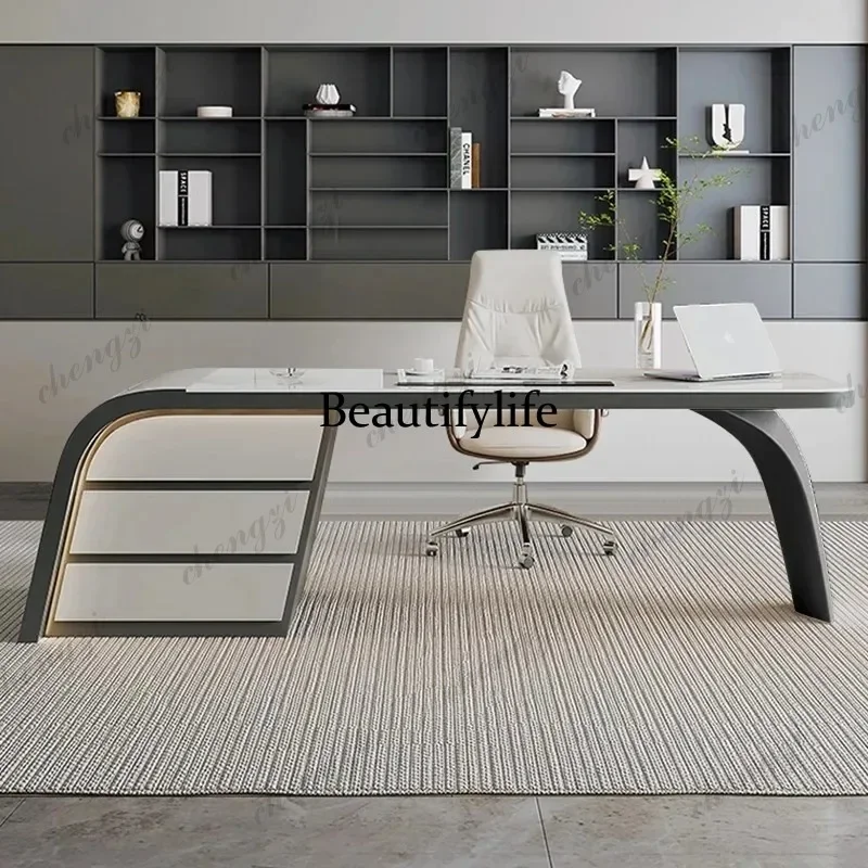 G153 Upgrade Reception Office Table Aesthetic Luxury Standing Computer Office Desk Specialty Commercial Mesa De Escritorio Furni