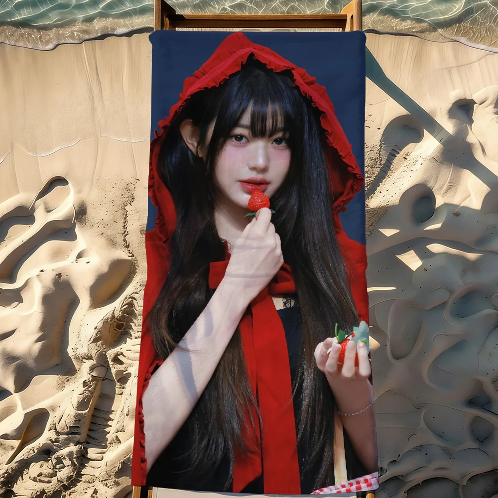 Singer Jang Won-young Towel For Swim Yoga Gym Quick Drying Soft and skin-friendly Beach Towels All-Season